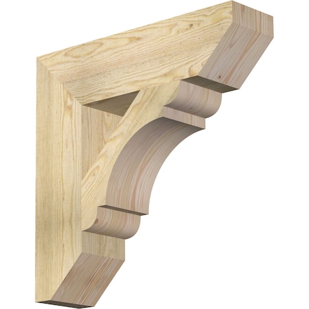 Olympic Slat Rough Sawn Bracket, Douglas Fir, 6W X 24D X 24H